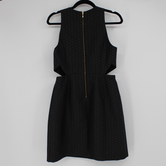 MADEWELL NWT Black Dress Gold Dots Pockets Sleeveless Tank Size 6 - Picture 10 of 16